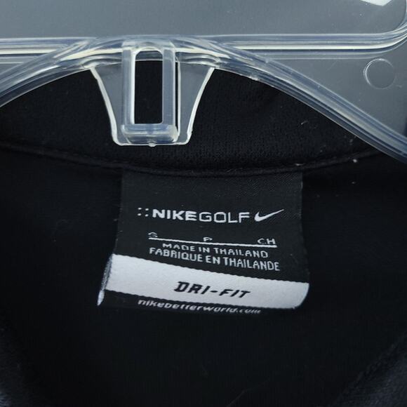 Nike Golf Jim Beam Logo Polo Shirt Men Size Small Black Short Sleeve Athleisure - Picture 4 of 7